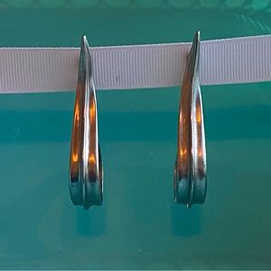 Vintage Silver Clip On Earrings